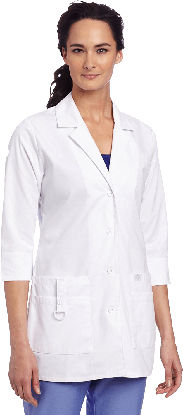 Scientist - Lab Aprons 3 4 Sleeves Clipart (984x1435), Png Download