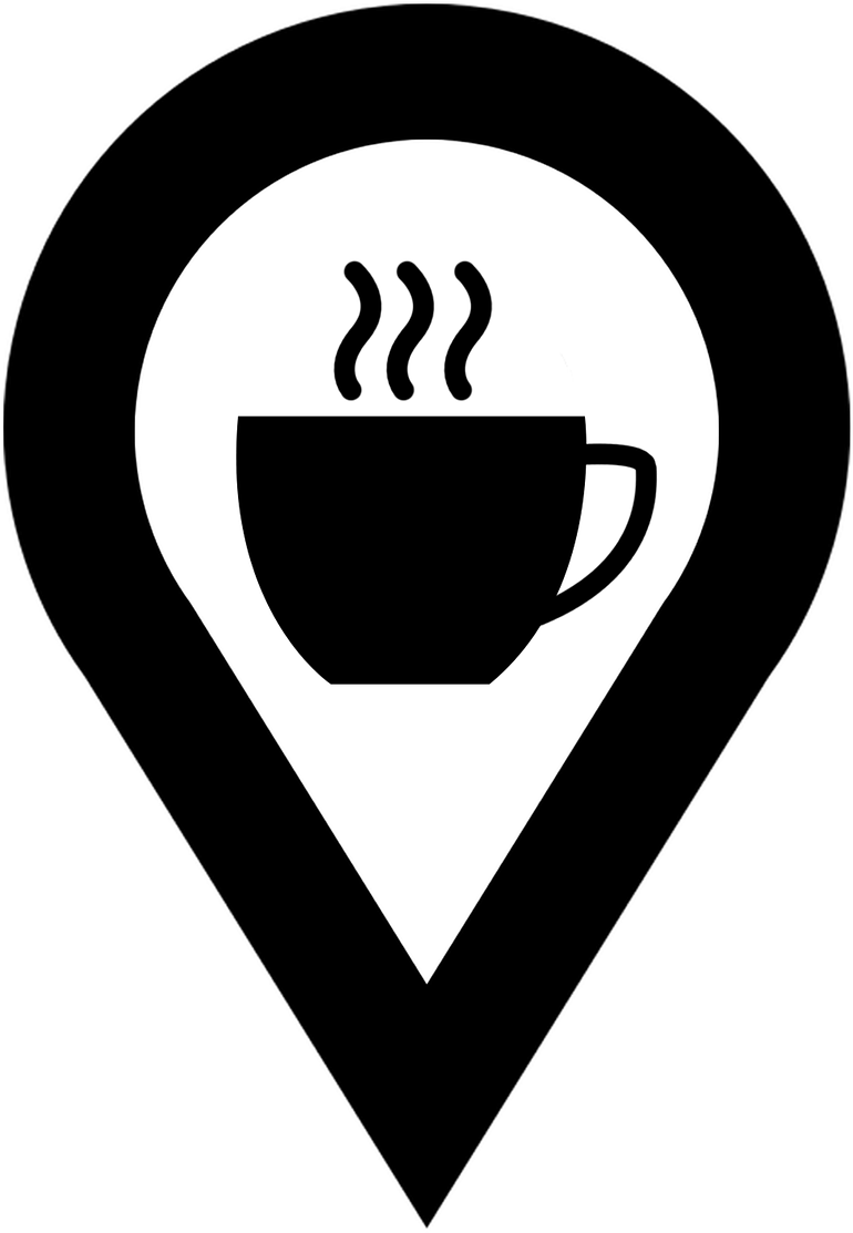 Coffee, Icon Position Map Location Icon Icons Plac - Coffee Icon Map Clipart (916x1280), Png Download