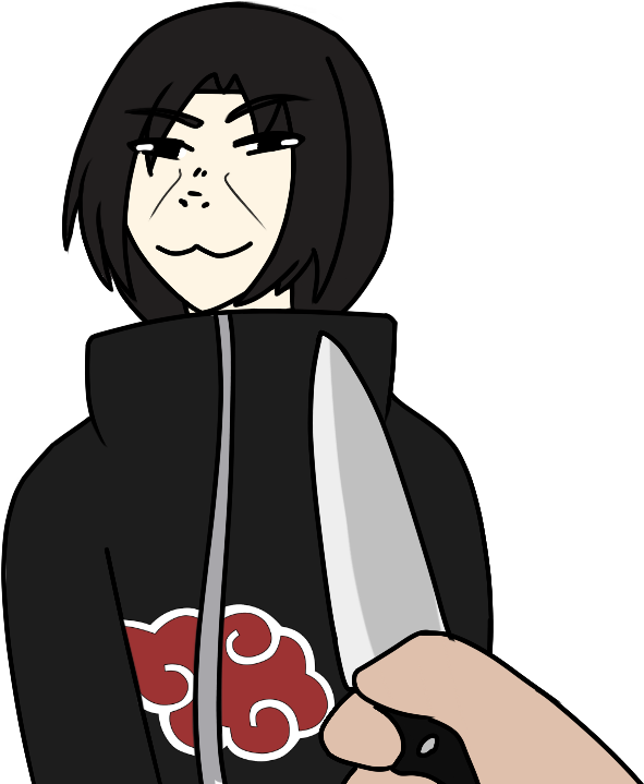 Itachi - Cartoon Clipart (1334x750), Png Download