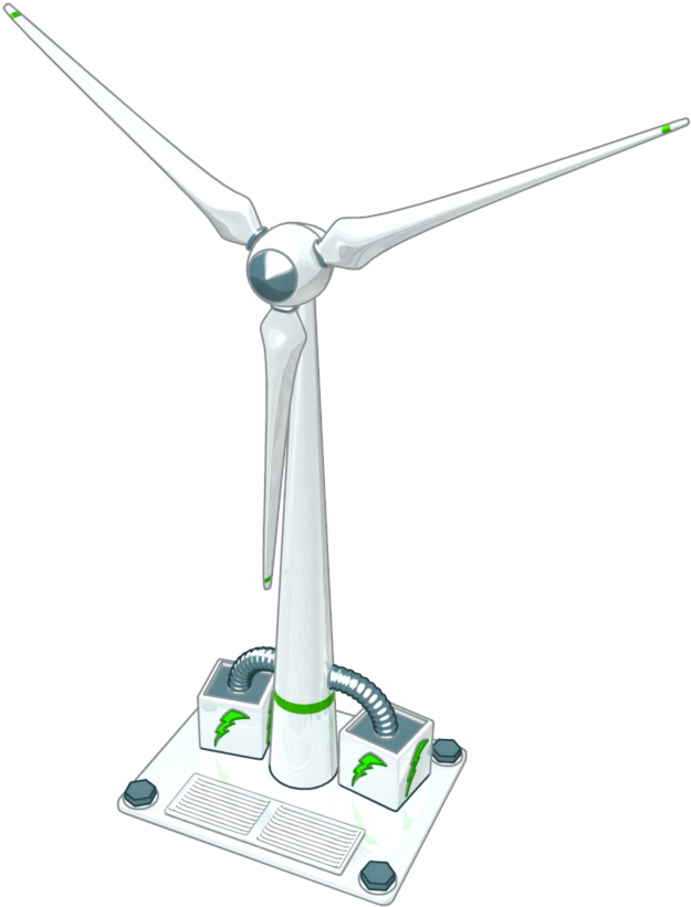 Go To Image - Wind Turbine Clipart (1112x850), Png Download