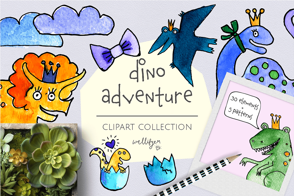 Dinosaur Clipart By Wallifyer 1 - Cartoon - Png Download (1000x1000), Png Download