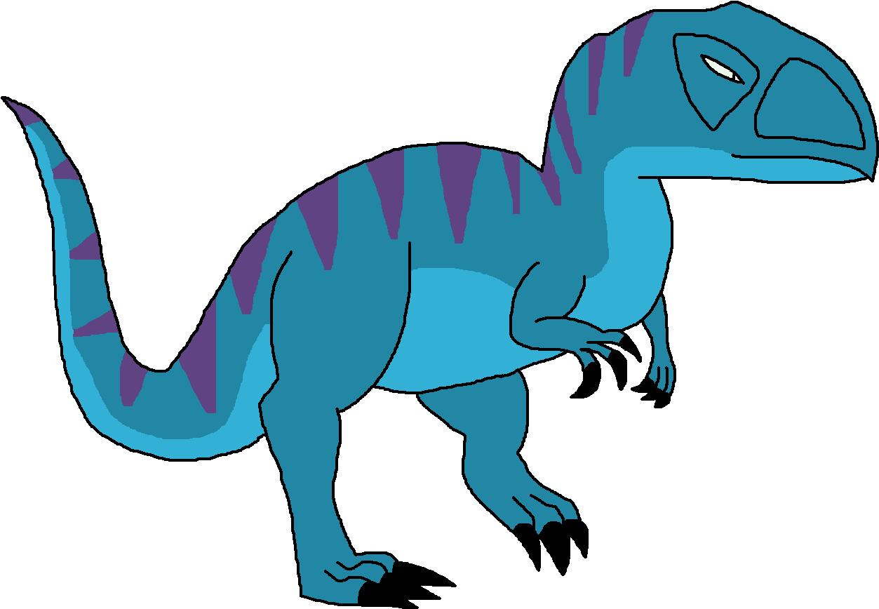 Dinosaurs Clipart Blue - Abelisaurus Clipart - Png Download (1284x889), Png Download