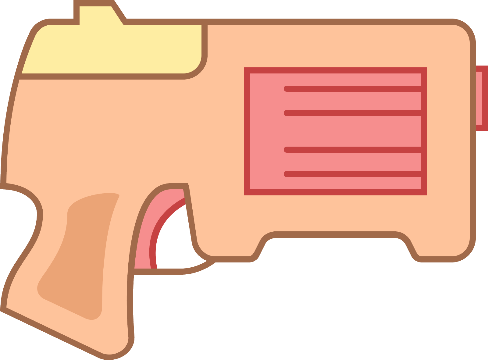 Nerf Gun Icon Clipart (1601x1181), Png Download
