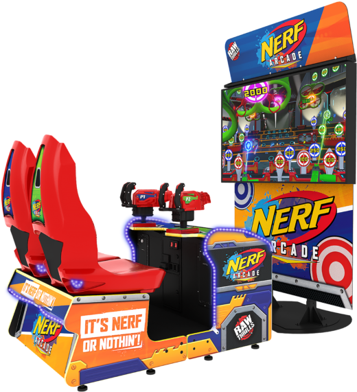 Nerf Arcade Features A Giant 65″ Commercial Grade Lcd - Nerf Clipart (600x600), Png Download