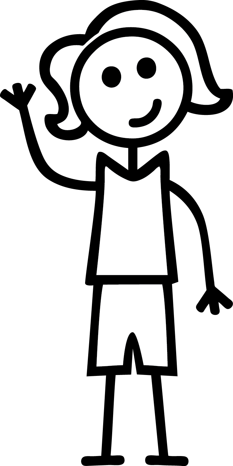 750 X 1500 10 - Woman Stick Figure Clipart - Png Download (750x1500), Png Download