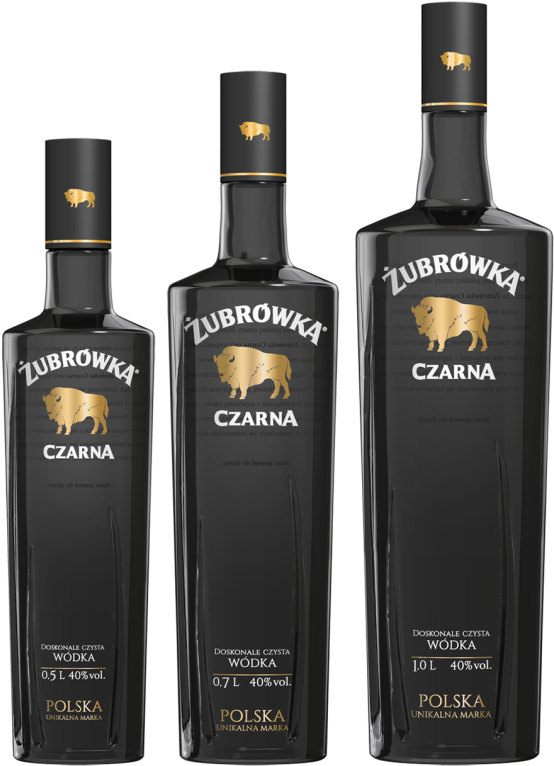 Polish Vodka Goes Back To Black - Zubrowka Premium Clipart (630x944), Png Download