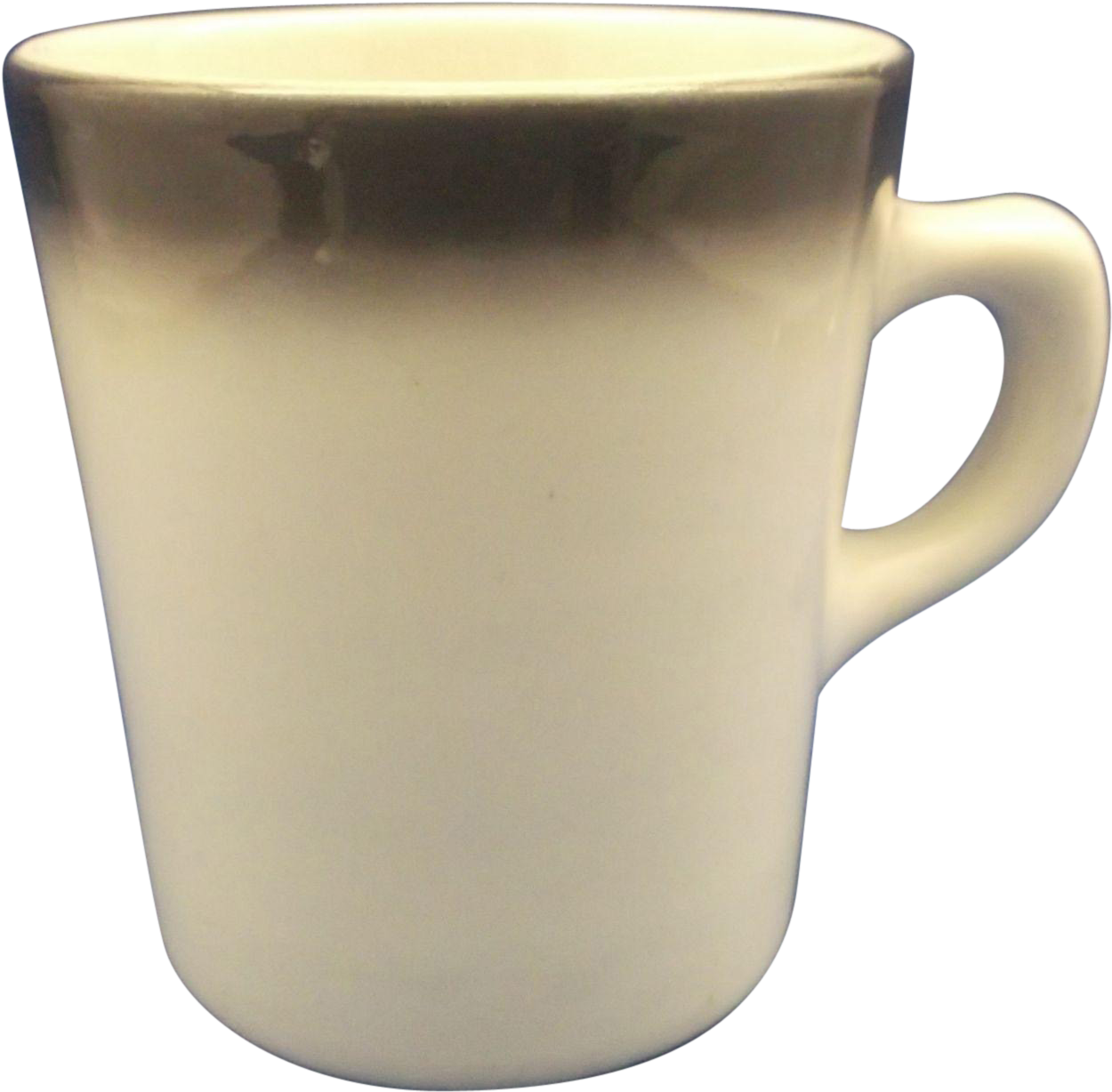 Restaurant Ware Mug Black Fade Ombre Rim - Mug Clipart (1249x1249), Png Download