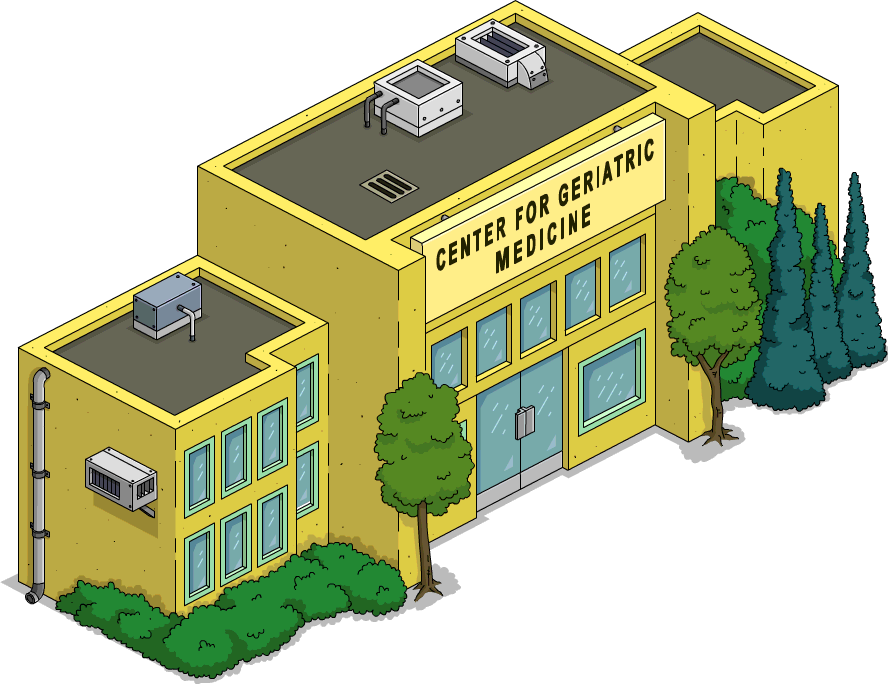 Center For Geriatric Medicine - Simpsons Geriatric Medicine Clipart (888x684), Png Download