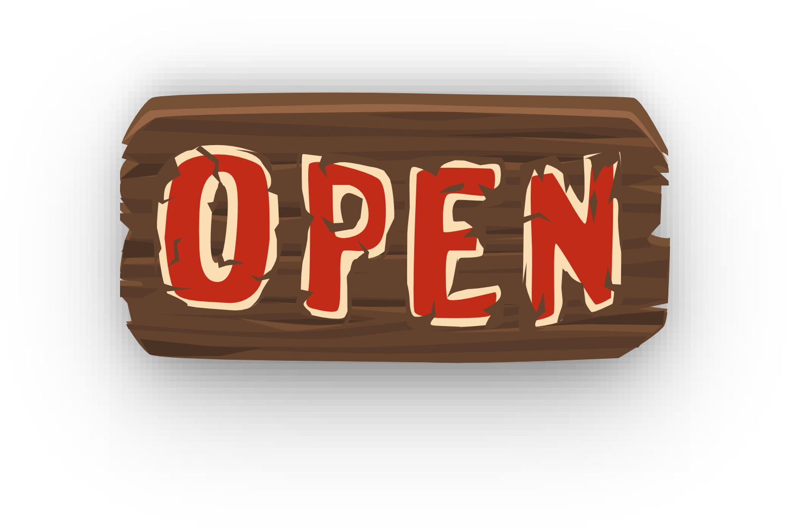 Open Sign Signage Business Store - Open Sign Clipart (1920x1476), Png Download