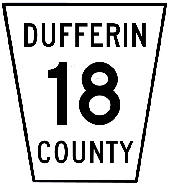 Dufferin Road 18 Sign - Sign Clipart (540x586), Png Download