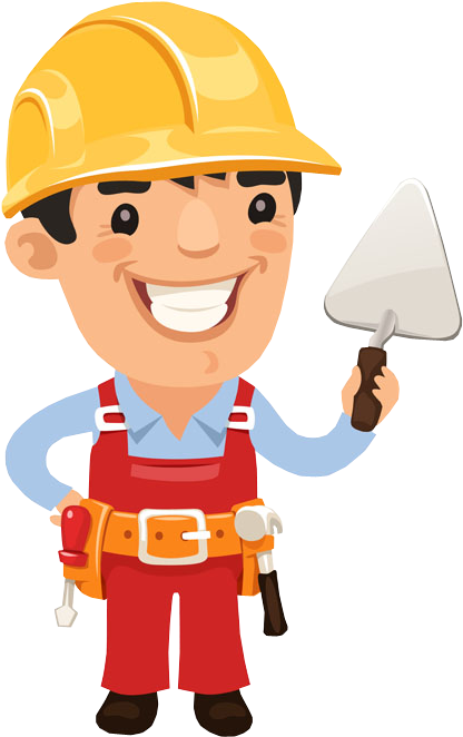 Funny Smile Designshop - Happy Labor Day Construction Clipart (460x700), Png Download