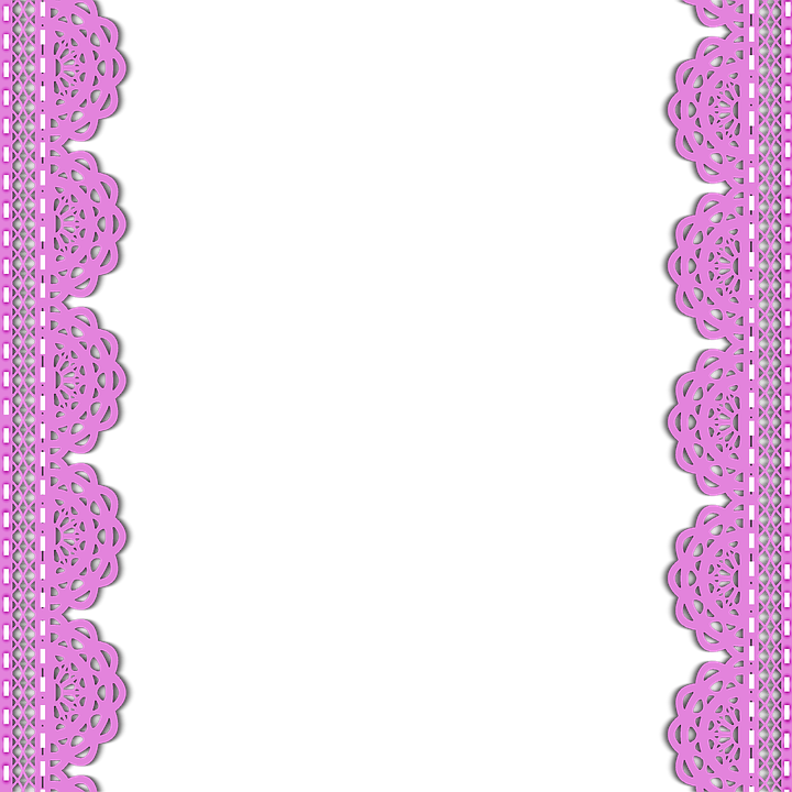 Lace Pink Stripe Clip - Clip Art - Png Download (720x720), Png Download