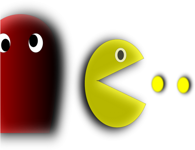 Pac Clipart Pacman Ghost - Emoticon - Png Download (640x480), Png Download