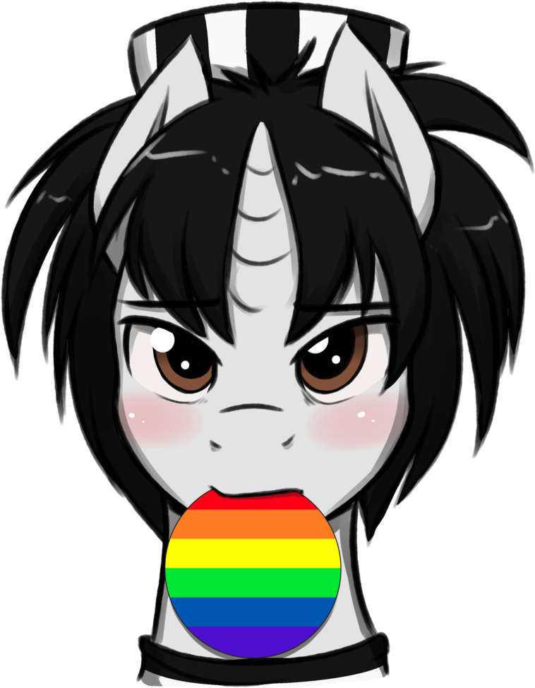 Jcosneverexisted, Blushing, Cute, Gay Pride Flag, Lgbt, - Cartoon Clipart (804x1024), Png Download