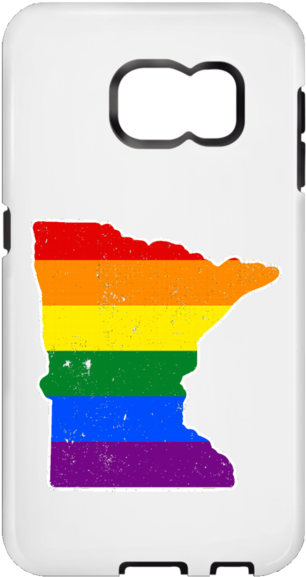Minnesota Rainbow Flag Lgbt Community Pride Lgbt Shirts - Mobile Phone Case Clipart (600x600), Png Download