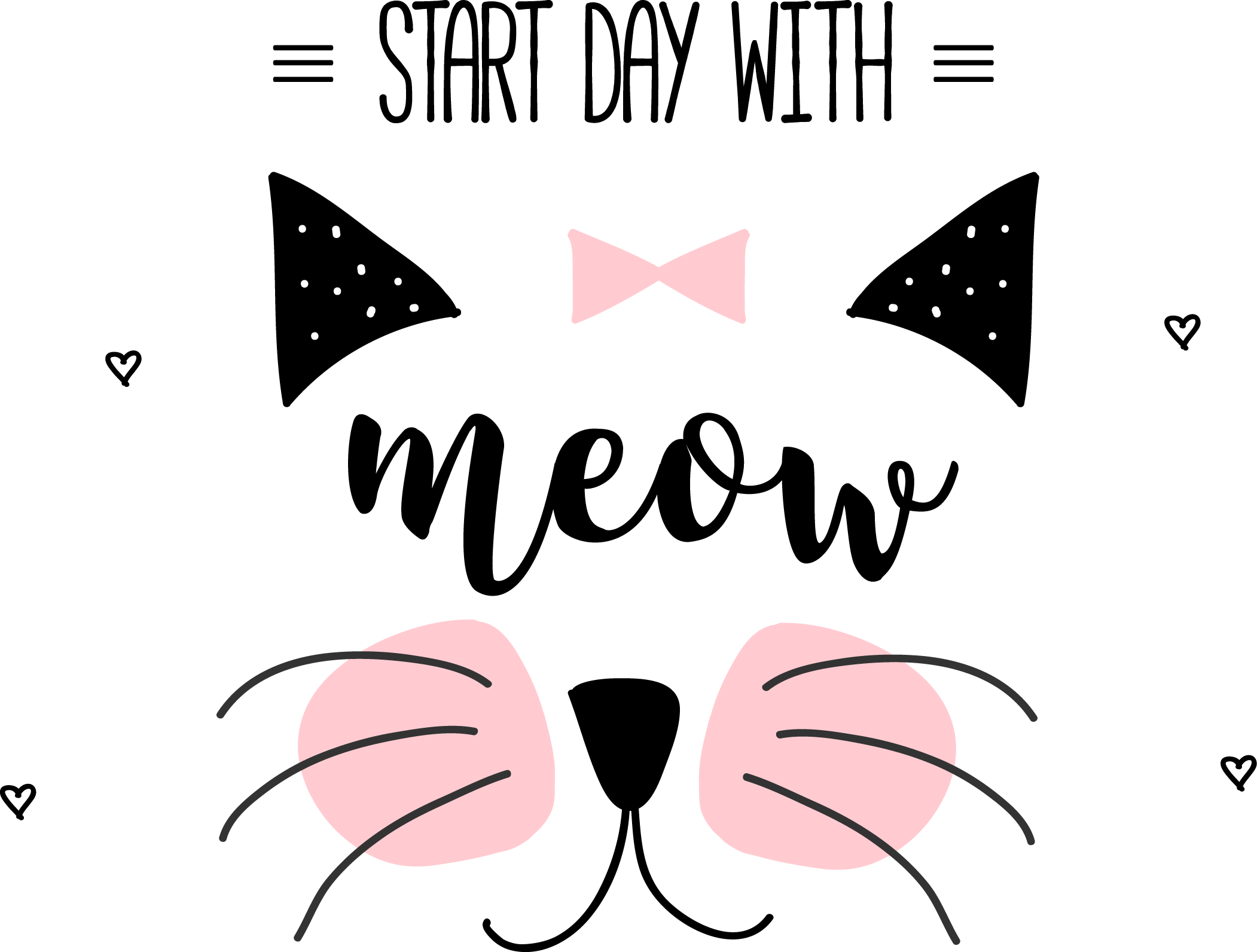 Cat Meow Png - Desenho De Gatos Png Clipart (2102x1592), Png Download.