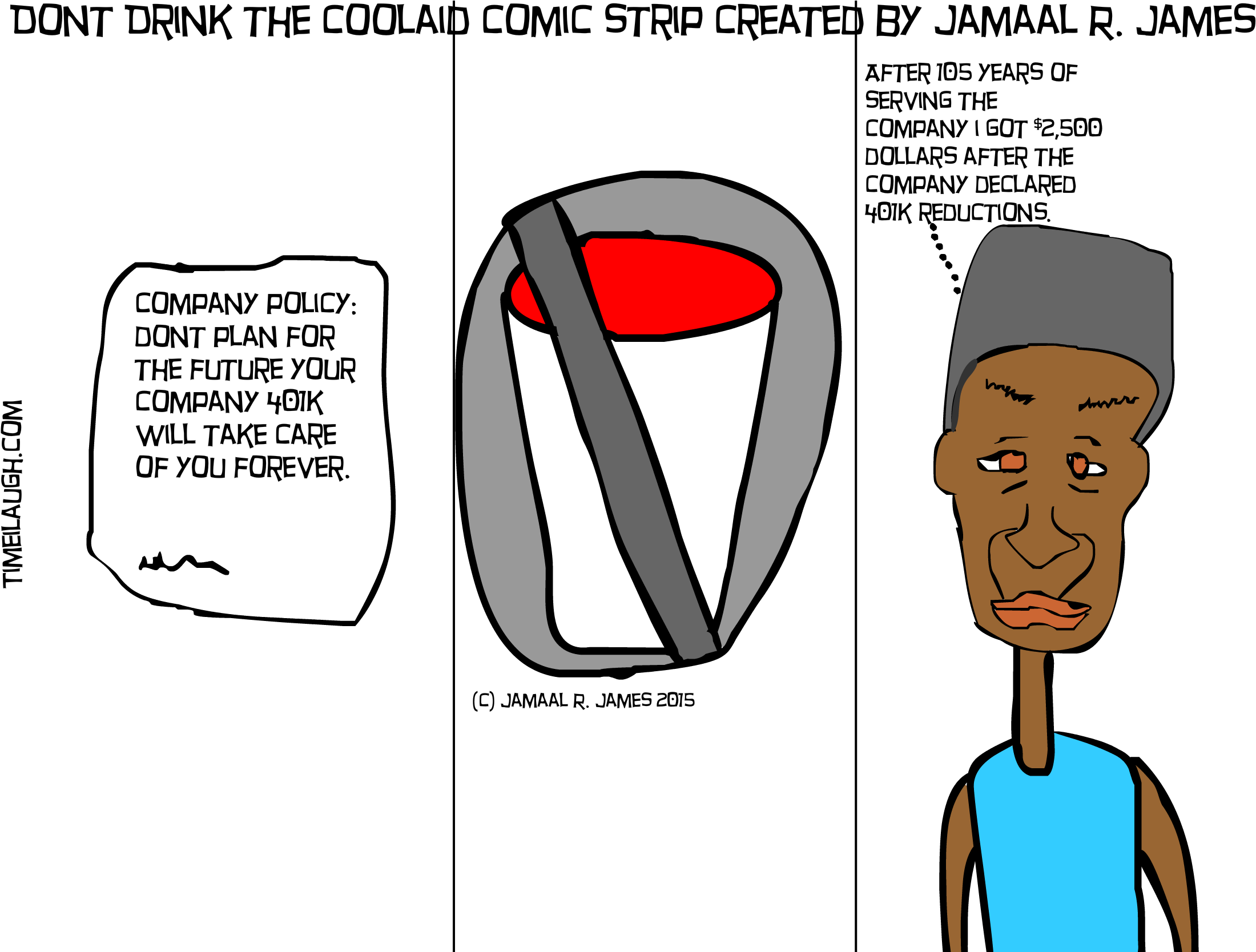Don't Drink The Cool-aid Comic Strip Created By Jamaal - Cartoon Clipart (2292x1667), Png Download