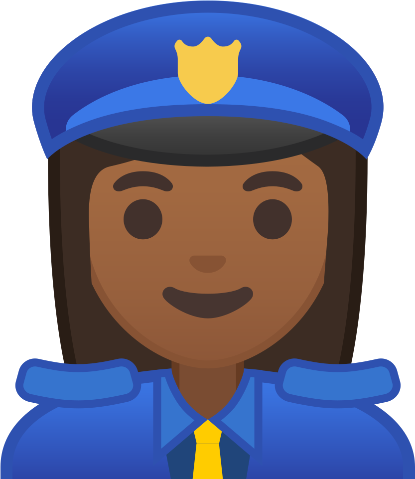 Download Svg Download Png - Police Officer Emoji Clipart (1024x1024), Png Download