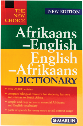 “the New Choice” Afrikaans/english, English/afrikaans - Afrikaans To English Dictionary Download Clipart (600x600), Png Download