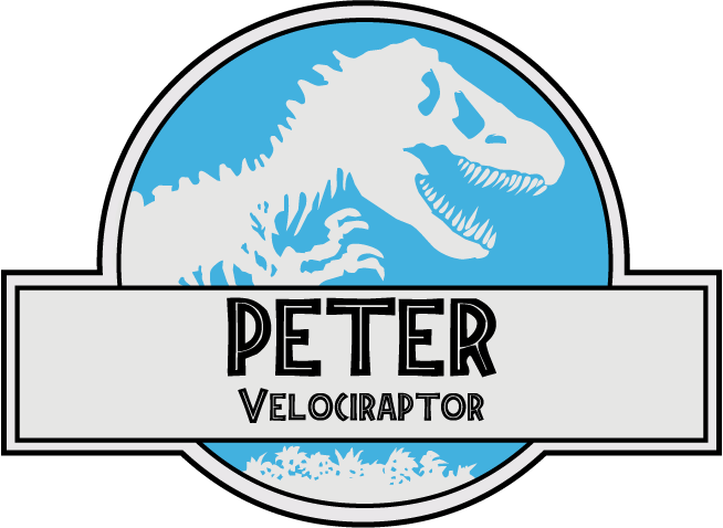 Decided To Make A Vector Of The Jurassic World Nametag - Jurassic Park Nametag Clipart (654x478), Png Download