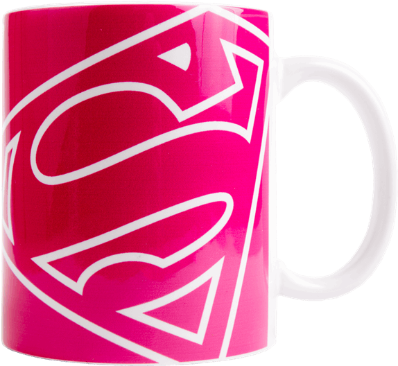Supergirl Pink Logo Mug - Mug Clipart (600x600), Png Download