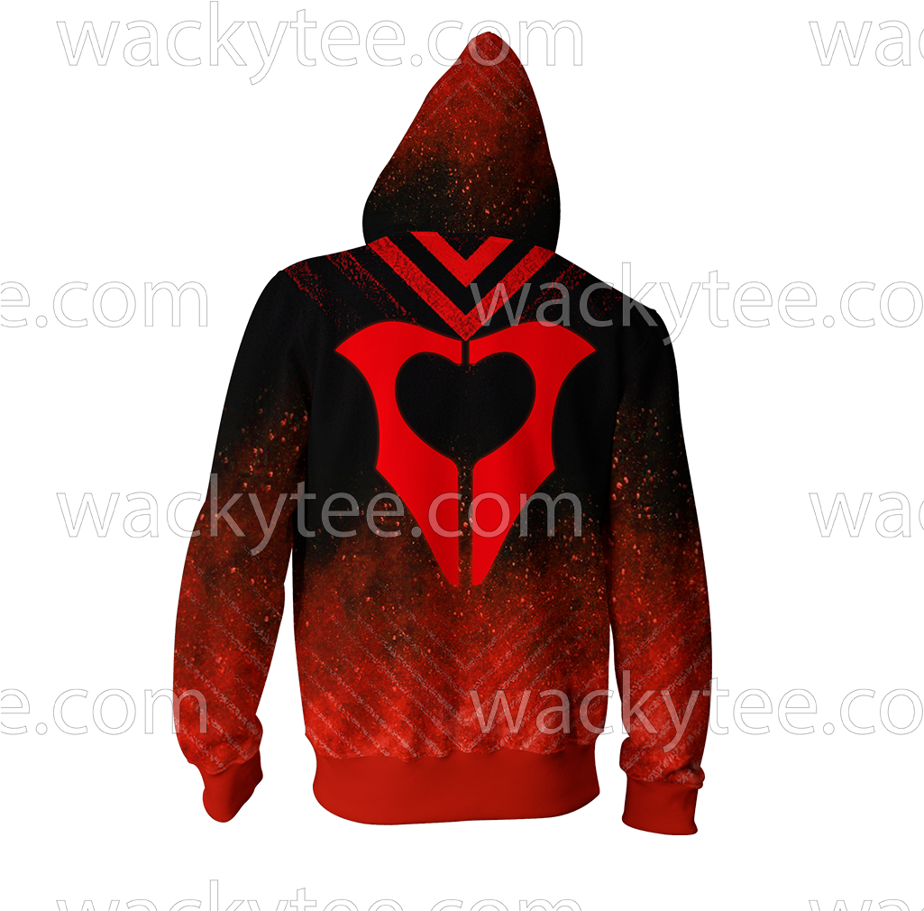 Rwby Cinder Fall Symbol Zip Up Hoodie Fullprinted Zip - Tekken Jin Jacket Clipart (1024x1024), Png Download