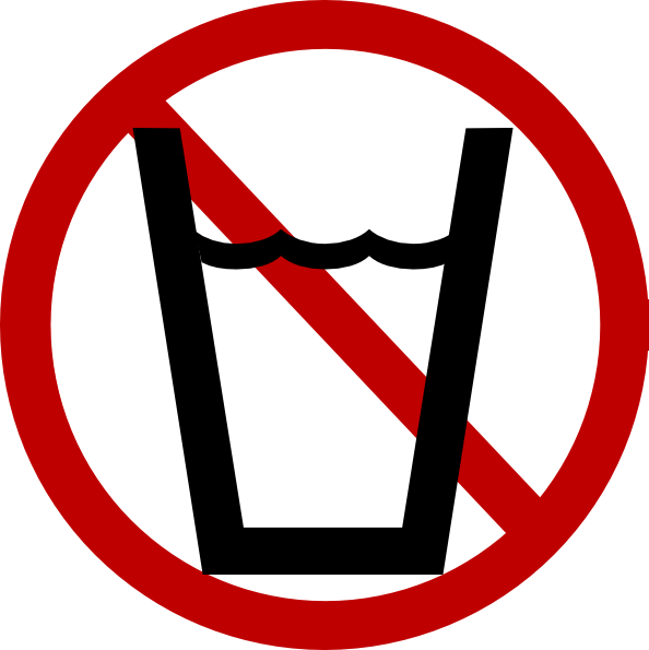 Clip Art Black And White Stock Free Drinking Cliparts - Non Potable Water Symbol - Png Download (594x595), Png Download