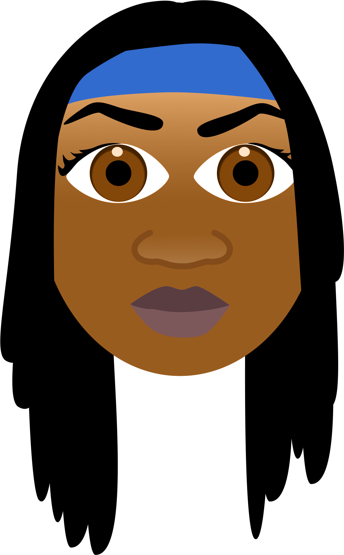 Walking Dead Emoji Michonne Dailydot - Cartoon Clipart (2000x2000), Png Download