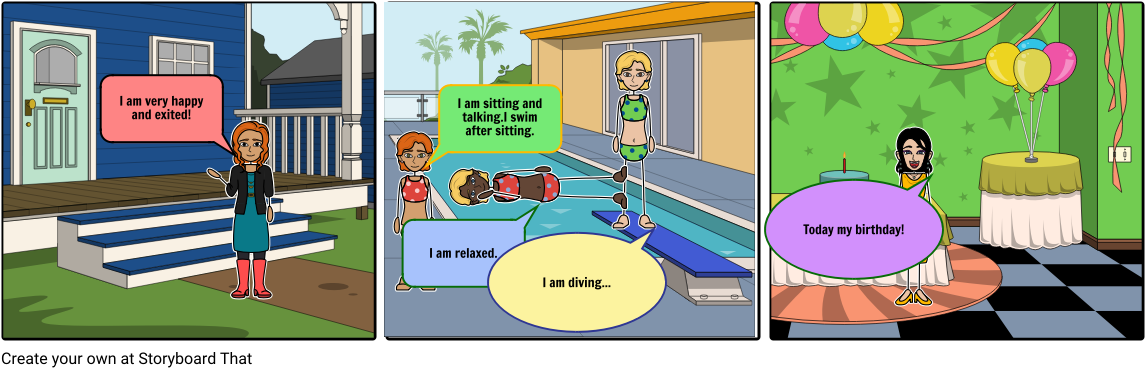Pool Party - Cartoon Clipart (1164x385), Png Download
