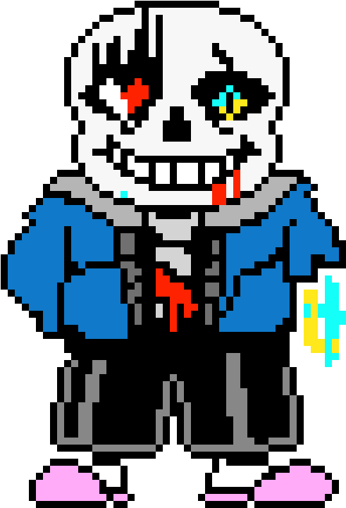 Sans Battle Sprite - Draw Sans Pixel Art Clipart, transparent png image ...