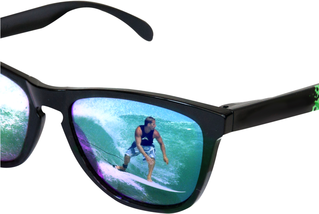 Sunglasses With Surfer Reflection Png Image - Sunglasses Clipart (1024x768), Png Download