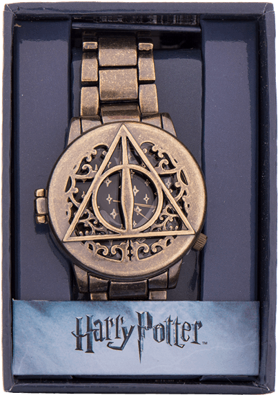 Deathly Hallows Gold Wristwatch - Crest Clipart (600x600), Png Download