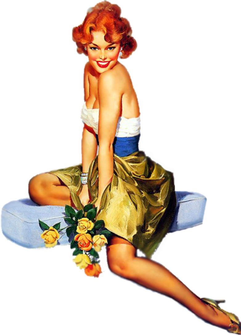 64731013 Billydevorss2 64730937 Baronvonlind2 64730880 - Classic Pin Up Girls Clipart (800x1083), Png Download