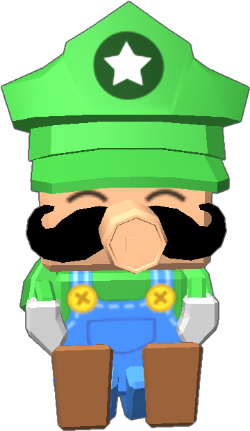 Animated Version Of My Old Luigi He Can Shoot A Fireball - Cartoon Clipart (768x768), Png Download