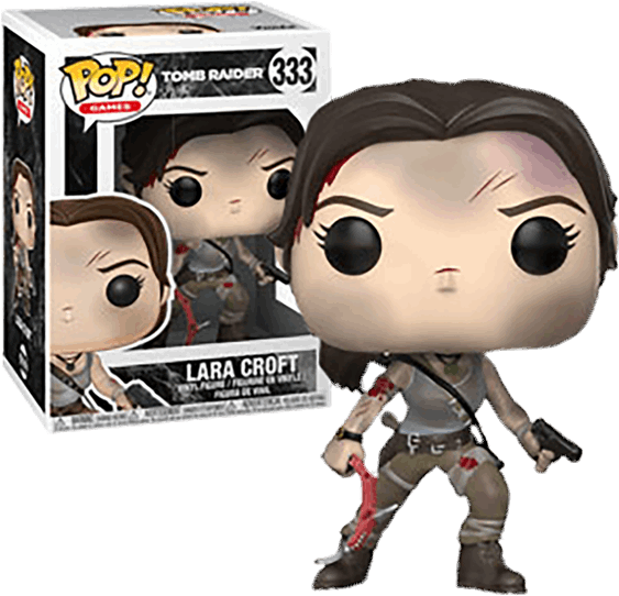 Lara Croft Pop Vinyl Figure - Lara Croft Tomb Raider Funko Pop Clipart (600x600), Png Download