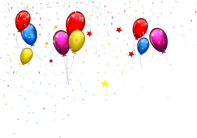 Confetti Clipart Happy Birthday - Lion Cartoon Birthday - Png Download (640x480), Png Download