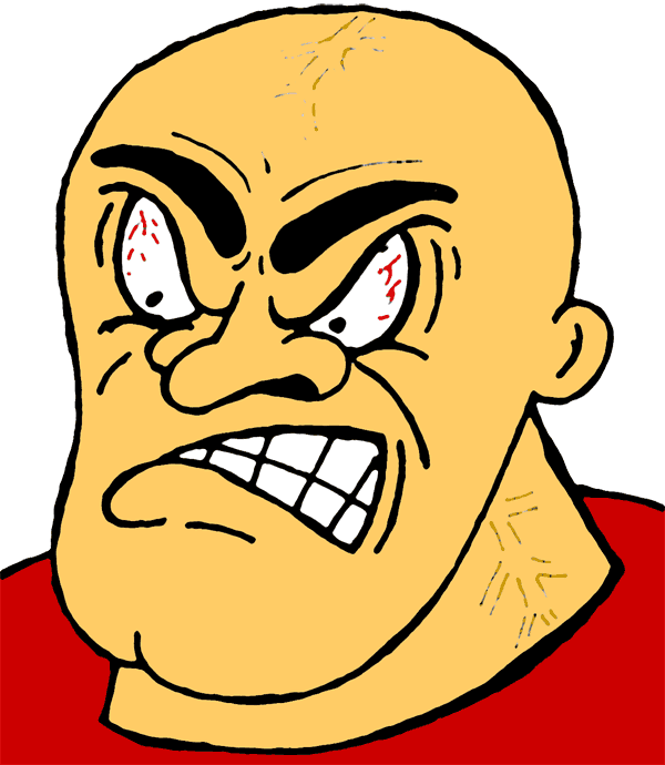Angry Tiger Face Clip Art - Angry People Clip Art - Png Download (600x690), Png Download