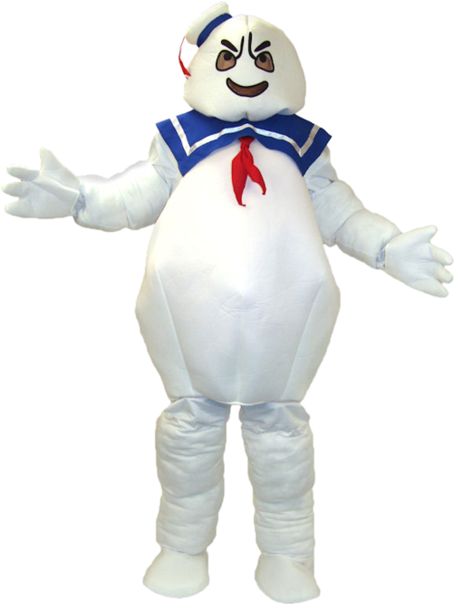We Love This Mallow Man Halloween Costume Slimer Costume, - Stay Puffed Marshmallow Man Costume Clipart (500x793), Png Download