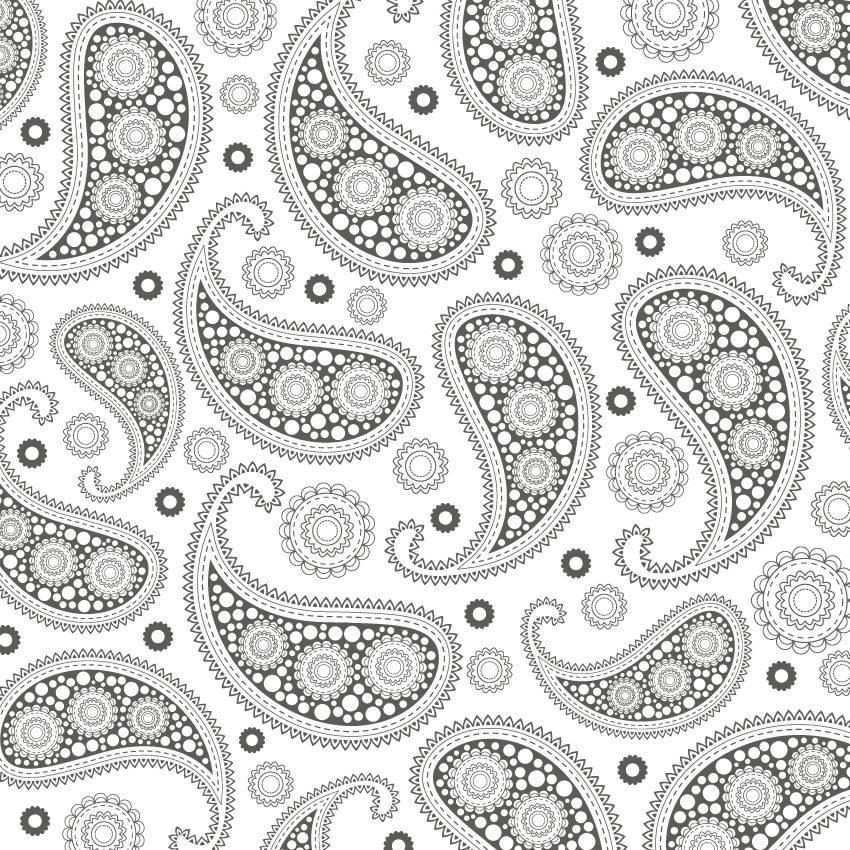 Applying The Clipping Mask To The Paisley Pattern - Paisley Design Paisley Transparent Background - Png Download (850x850), Png Download