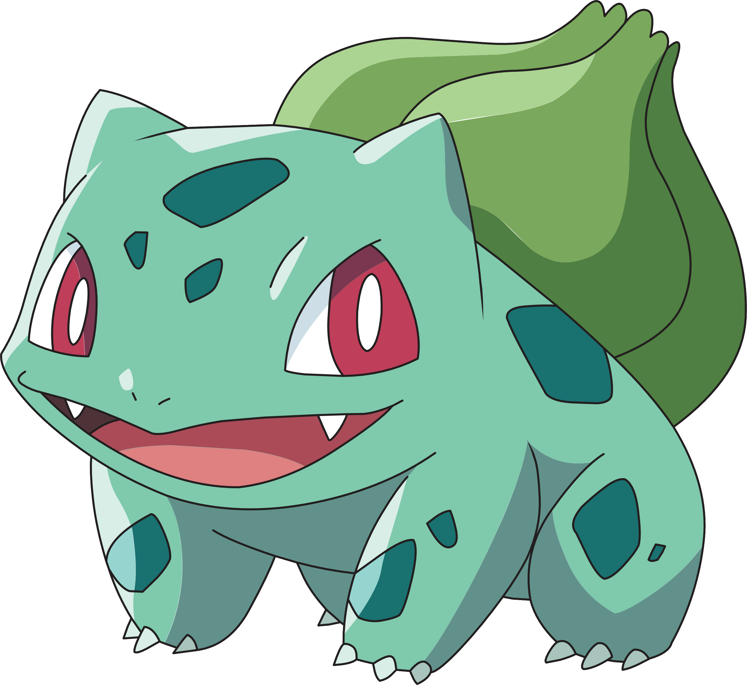 001bulbasaur Ag Anime - Pokemon Bulbasaur Clipart (2553x2340), Png Download