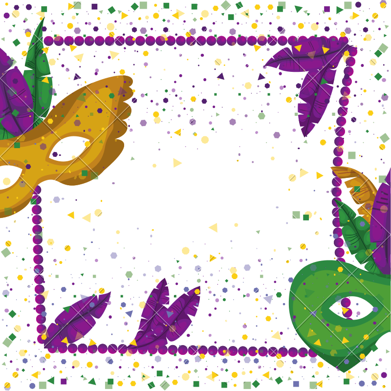 Mardi Gras Poster With Mardigras Poster Clipart Large Size Png Image Pikpng