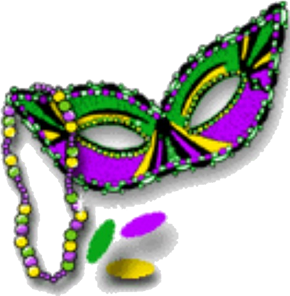 Mardi Gras Png Free Library Alligator - Mardi Gras Mask Png Clipart (600x618), Png Download
