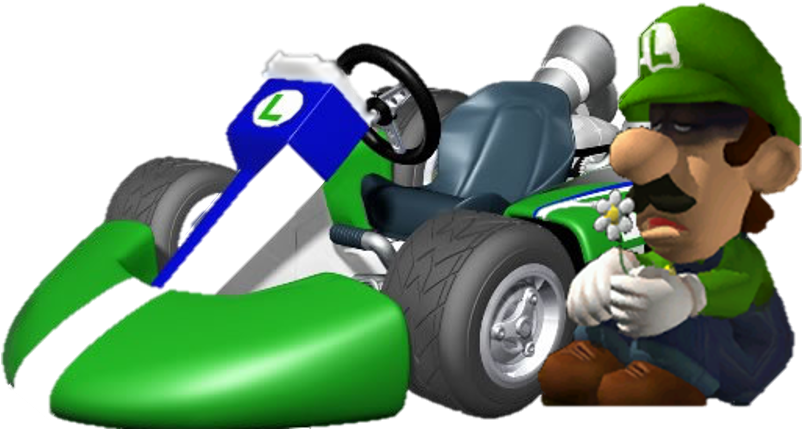 801 X 444 3 - Luigi In Mario Kart Clipart (801x444), Png Download