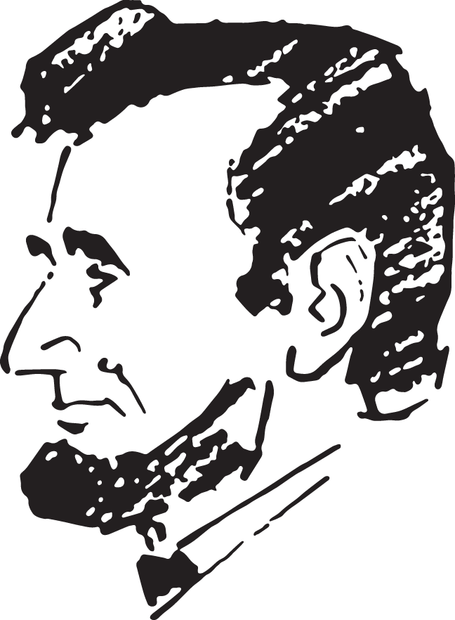 President Abraham Lincoln - Art Test Clipart (648x882), Png Download