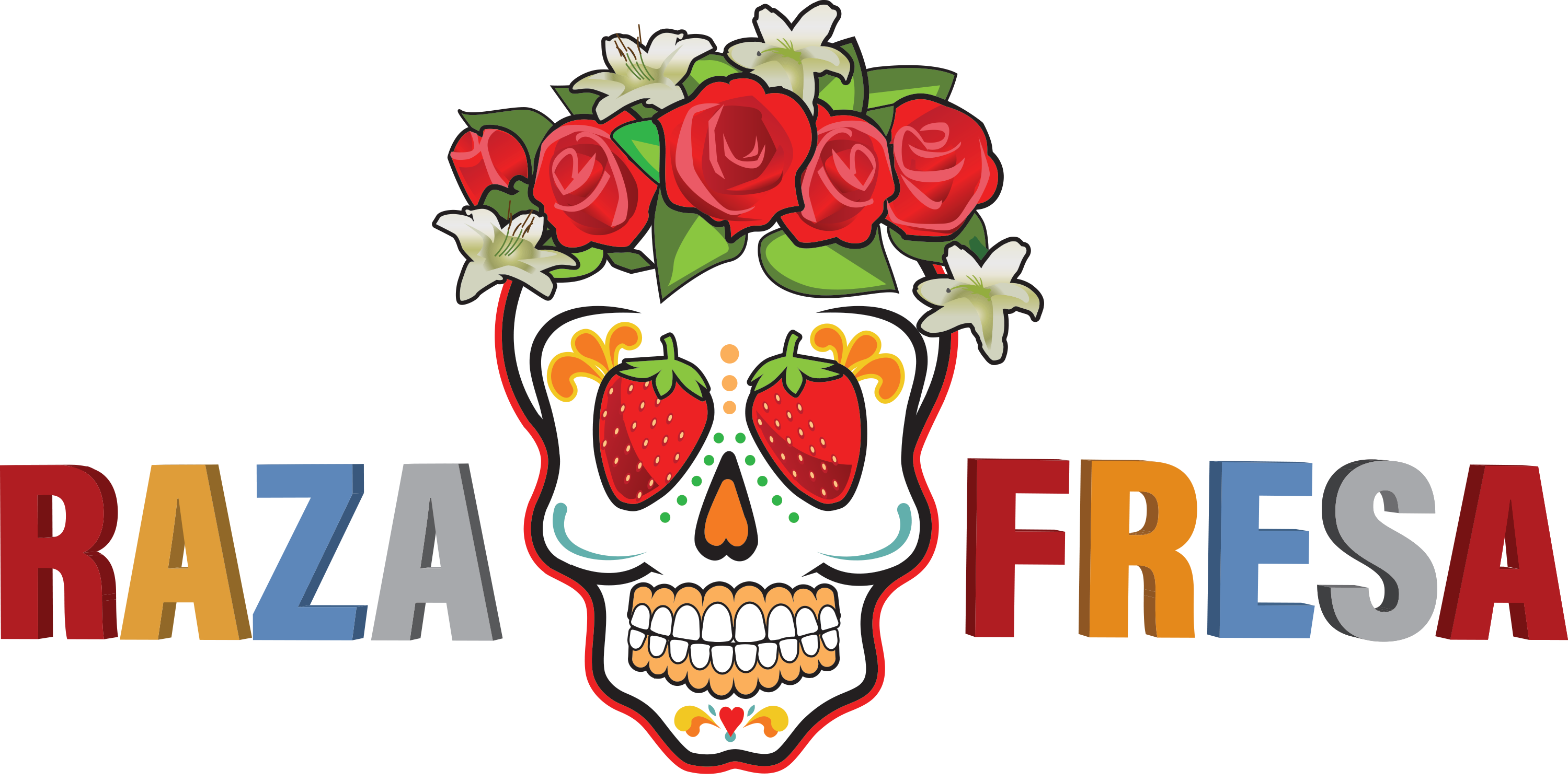 Raza Fresa Mexican Kitchen Best Mexican Restaurant - Skull Clipart (2999x1497), Png Download