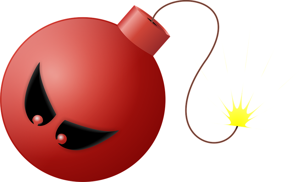 Bomb, Explode, Anger, Stress, Angry, Red, Nervous - Ansiedad Y La Ira Clipart (960x580), Png Download