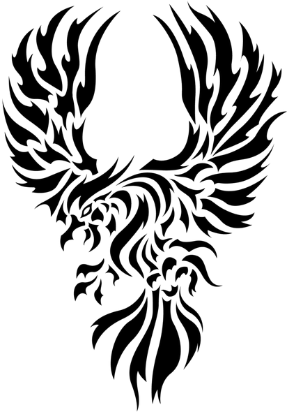 Eagle Silhouette Tattoo Designs Photo - Philippine Eagle Drawing White Clipart (628x628), Png Download