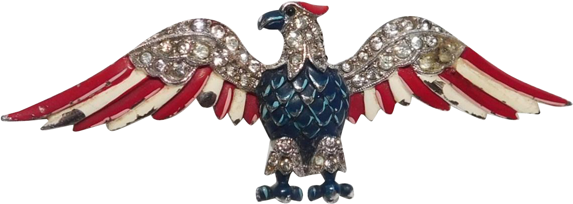 Banner Stock World War Ii Patriotic With Rhinestones - Osprey Clipart (1142x1142), Png Download