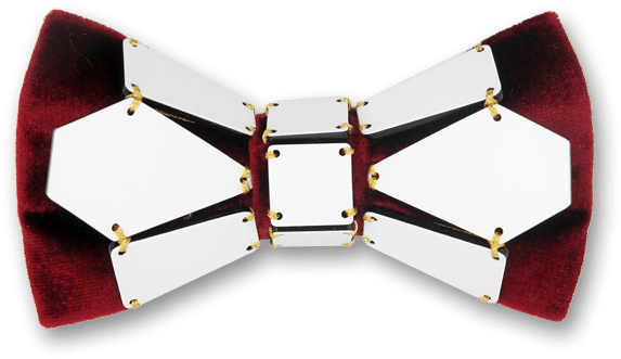 Geometry Bee Type In Red White Gold Line Bow Tie - Buckle Clipart (800x800), Png Download