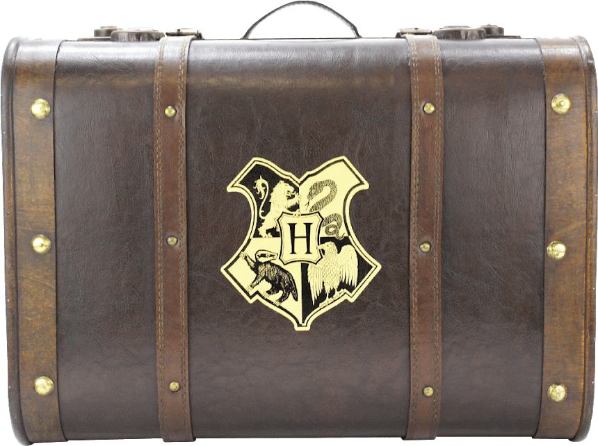 Platform 9 3 4 Hogwarts Trunk Harry Potter - Trunk Harry Potter Suitcase Clipart (879x1000), Png Download